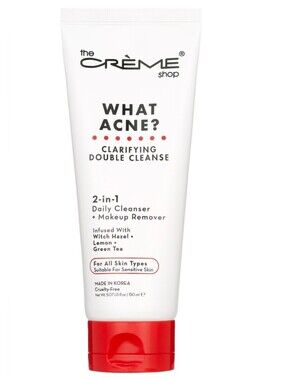 The Crème Shop What Acne? Cleanser, 150 Fl. Oz., 2-in-1 Clarifying Double Cleans